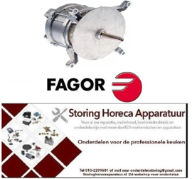 111601300 -Ventilatormotor 240V fasen 3 60Hz 0,68kW 1730U/min snelheid 1 L1 145mm L2 24mm L3 34mm M10D ID 2,9A Fagor