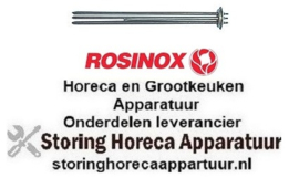 698415265 - Verwarmingselement 9000W 230V VC 3 inbouw ø 57,5mm L 470mm B 35mm H 41mm rondflens aansluiting M5 ROSINOX