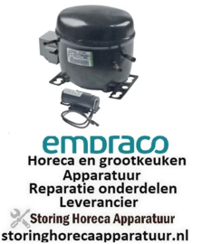 170605244 -Compressor koelmiddel R134a type FFI12HBK 220-240V 50Hz HMBP 10,8kg 1/3HP cilinderinhoud 11,15cm³ EMBRASCO