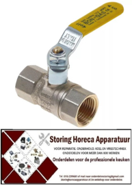 174520286 - Kogelkraan gas recht hendelgreep ingang 1/2" ID uitgang 1/2"