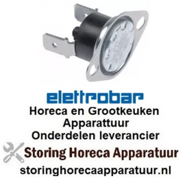 509390233 -Maximaalclixon LA 24mm uitschakeltemp. 110°C 1NC 1-polig 16A aansluiting F6,3 2-gatsbevestiging  ELLETTROBAR