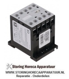 093381102 - Relais AC1 20A 24VAC (AC3/400V) 9A/4kW hoofdcontact 4NO