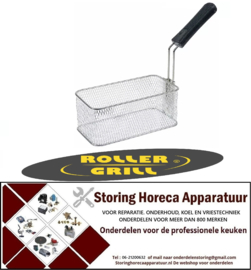 178693029 - Frituurmand voor friteuse L1 260mm B1 145mm - H1 100mm inklapbare greep voor friteuse Roller-Grill