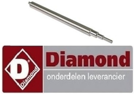 892S63EC54003 - Onderste As voor Pizzaroller DIAMOND P30A