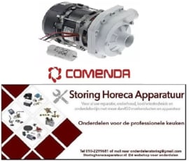 218500512 -Pomp ingang ø 45mm uitgang ø 40mm type ZF340VSX 230V 50Hz fasen 1 0,75kW 1PS L 245mm COMENDA