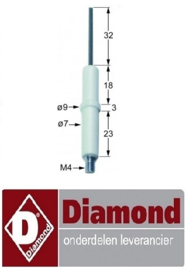 34525606000 - Bougie voor gas bakplaat DIAMOND G60/PMCD6T