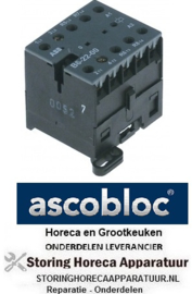 453380092 - Relais AC1 20A 230VAC (AC3/400V) 12A/5,5kW hoofdcontact 4NO voor ASCOBLOC