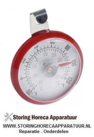 033541098 - Thermometer -30 tot +50°C grootte ø52mm beeldscherm analoog