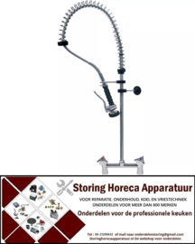 556548910 - Voorspoeldouche met tweegatsmengkraan bovendeel 1/2" zonder zwenkventiel