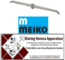 374501384  - Naspoelarm L 490mm sproeiers 6 inbouw ø 24,5mm inbouwpositie boven-onder  MEIKO