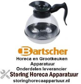 153960004 - Koffiepot 1,8l kunststof - staal voor koffiemachine BARTSHER