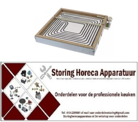 224490195 - Stralingselement L 300mm B 300mm 4000W 400V VC 2 aansluitingstype schroefaansluiting