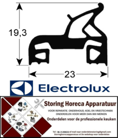 P171900434 - Deurrubber B 655mm L 1400mm 660x1400 voor buitenmaat oven ELECTROLUX FDV40GZ