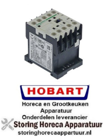 534380966 -Relais AC1 20A 230VAC (AC3/400V) 6A/2,2kW hoofdcontact 3NO hulpcontact 1NC HOBART