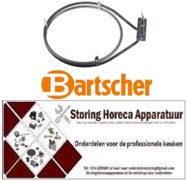 229416851 - Verwarmingselement 1600W 230V VC 1 ID ø 183mm AD ø 195mm L 250mm H 51mm L1 47mm B1 32mm H1 15mm BARTSCHER