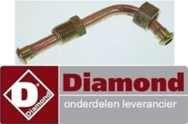 115.5.0.025.6483 - Koperen leiding met aansluiting voor koffiemachine DIAMOND AROMA