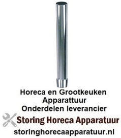 295515031 - Standpijp grootte 1½" werklengte 235mm totale hoogte 255mm AD ø 40mm messing verchroomd