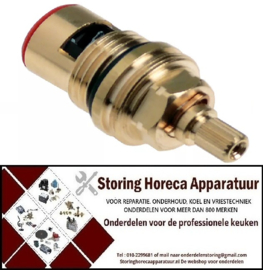 812548415 - Keramisch kraan bovendeel draad 1/2" warm water