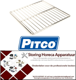 135PT00004539 - Draadrooster B 345mm D 345mm H 10mm RVS voor friteuse PITCO