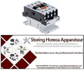 783380714 - Relais AC1 25A 230VAC (AC3/400V) 9A/4,2kW hoofdcontact 3NO hulpcontact 1NO