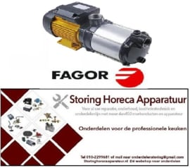 556499155 -Pomp ingang ø 1" ID uitgang ø 1" ID type PRISMA15 230V 50Hz 0,6kW L 400mm condensator 12µF FAGOR