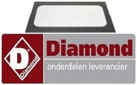 988LF7150528 - Glazenplaat 722 x 424 mm buitenzijde deur voor oven DIAMOND Gastro 23/XN