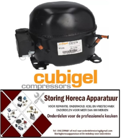 1773070084 -Compressor koelmiddel R134a HMBP 220-240V 50Hz cilinderinhoud 20,7cm³ 5/8HP CSIR Cubigel