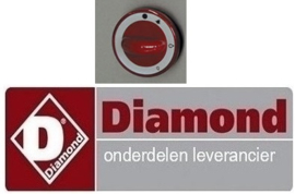 12661206700 - Knop Rood voor bakplaat DIAMOND EUROPE G60