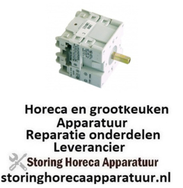 209345451 -Draaischakelaar 16A as ø 5x5mm aansluiting schroefklem 2-schakelstanden 2-polig