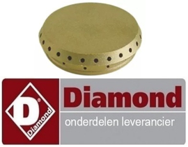 578160295 - Branderdeksel ø 50mm inbouwpositie binnenkant 1kW voor gasfornuis DIAMOND