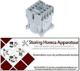 337380337 - Magneetschakelaar relais AC1 20A 230VAC (AC3/400V) 8,4A/4kW hoofdcontact 4NO aansluiting schroefaansluiting