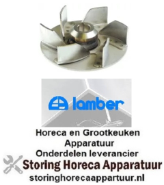 155521270 - Waspompschoep ø 88mm H 24mm met groef asafname ø 13mm rotatierichting links messen 6 RVS LAMBER