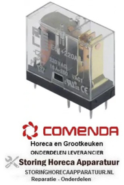103380335 - Printrelais 230V spanning AC 1CO bij 250V 16A aansluiting pinnen roostermaat 5mm COMENDA