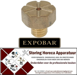 305529988 - Waterverdeler draad M10x1,5 gat ø 3mm koffie - espressomachine EXPOBAR OFFICE 1 GR