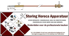 761102207 - Thermokoppel M8x1 L 1000mm steekhuls ø5,0mm gealuminiseerde top