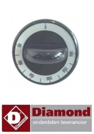 328110685 - Knop thermostaat  50-300°C zwart Diamond E65 line