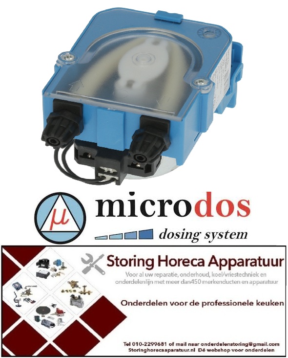 113.361803 - Doseerapparaat MICRODOS tijdsturing 4l/h 230 VAC wasmiddel slang ø 4x6mm slang Santoprene