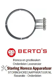 487418129 - Verwarmingselement 16000W 230V voor Bertos oven