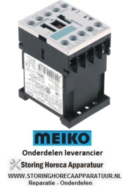 280380389 -Relais AC1 22A 230VAC (AC3/400V) 9A/4kW hoofdcontact 3NO hulpcontact 1NO Meiko