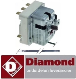 19091310051 - Maximaalthermostaat  560°C 3-polig 20A voeler ø 3,9mm voeler L 228mm pijp ø 870mm DIAMOND GDX