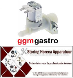 643370750 - Magneetventiel enkel recht 230VAC ingang 3/4 voor vaatwasser GGM Gastro - DSOZ445