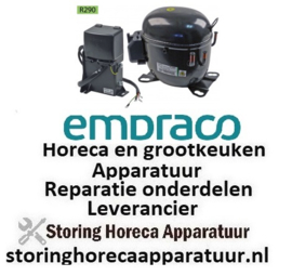 370605199 -Compressor koelmiddel R290 type NT2180U 220-240V 50Hz LBP 18,2kg 1HP vermogensverbruik 932W EMBRASCO