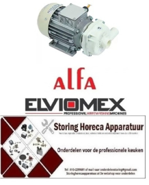 341500388  -Waspomp ingang ø 33mm uitgang ø 30mm type B265.1500 230V 50Hz fasen 1 0,22kW 0,3PS L 265mm ALFA