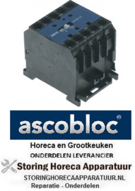 273380418 - Relais AC1 20A 24VDC (AC3/400V) 8,5A/5,5kW hoofdcontact 3NO hulpcontact 1NO ASCOBLOC