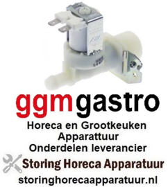 643370750 - Magneetventiel enkel recht 230VAC ingang 3/4 voor vaatwasser GGM Gastro - DSOZ445