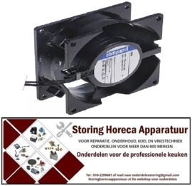 226601633 - Axiaalventilator L 92mm, B 92mm, H 38mm, 230VAC ,50Hz, 12W lager kogellager fabrikant nr. 3656