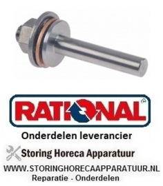 365694657 - Schroefdraadstuk recht L 44mm RVS draad M6 ø 6mm RATIONAL