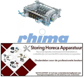 166360295 -Timer 7805DV kamers 5 looptijd 6s / 4min 230 V CDC motoren 2 motortype M37RN/M37LN RHIMA