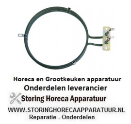 428415117 - Verwarmingselement 2500W 230V VC 1 ID ø 175mm, AD, ø 195mm, L 245mm, H 55mm, L1 50mm, B1 30mm, H1 25mm Electrolux, Lotus, Zanussi