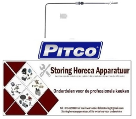 216PT00004643  - Temperatuurvoeler NTC 10kOhm kabel PVC voeler -40 tot +110°C kabel -10 tot +100°C - PITCO